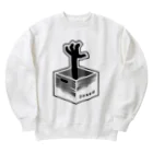 ツギハギ ニクの【Boxed * Horror】黒Ver Heavyweight Crew Neck Sweatshirt