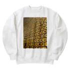 リューカデンドロンのレトロなタイル Heavyweight Crew Neck Sweatshirt