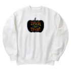 Drecome_Designのトリックオアトリートカボチャ Heavyweight Crew Neck Sweatshirt