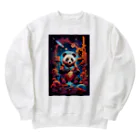 S☆DESIGNのパンダ飛行士 Heavyweight Crew Neck Sweatshirt