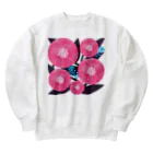 yucca-ticcaの花模様３ Heavyweight Crew Neck Sweatshirt