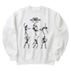 Sky00のガイコツ6人組ハロウィン Heavyweight Crew Neck Sweatshirt