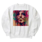 大人の事情の感情ガール Heavyweight Crew Neck Sweatshirt