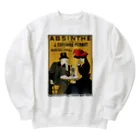 世界美術商店の超特急アブサン / Absinthe extra-supérieure J. Édouard Pernot Heavyweight Crew Neck Sweatshirt