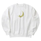 rilybiiのThe watching moon and the resting yellow bird. Heavyweight Crew Neck Sweatshirt