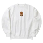 gomashio8899のカピバラくん Heavyweight Crew Neck Sweatshirt