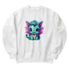 Vasetti_pressの可愛い幼竜 Heavyweight Crew Neck Sweatshirt