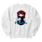 沈黙のすいみんおばけ Heavyweight Crew Neck Sweatshirt