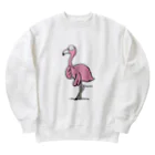 しまだららうま/ shimauma.のフラミンゴ Heavyweight Crew Neck Sweatshirt