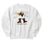 Sky00のアライグマおめでとうくん。 Heavyweight Crew Neck Sweatshirt