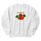 なでしこ@デザインのがんばってね！応援してくれるタコさんウィンナー Heavyweight Crew Neck Sweatshirt