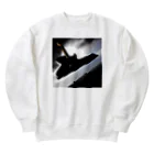 dolphineの空中に浮いてる巨大ギター Heavyweight Crew Neck Sweatshirt