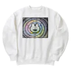 B-catの円周率グルグル蛙（両面シャツ） Heavyweight Crew Neck Sweatshirt