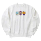 くまこのハロウィンくまトリオ Heavyweight Crew Neck Sweatshirt