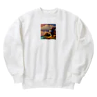 アート・ウィズ・スタイルのアートウィズワンちゃん Heavyweight Crew Neck Sweatshirt