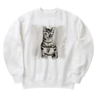 コハクのニャンキーなコハク2 Heavyweight Crew Neck Sweatshirt