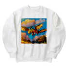 Wakuryuの八恩森の守り空龍　 Heavyweight Crew Neck Sweatshirt