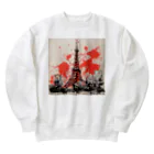 東京と雨と。の下町と東京と。 Heavyweight Crew Neck Sweatshirt