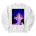 neon テトラマン🪸のドンパチ2ちゃん Heavyweight Crew Neck Sweatshirt