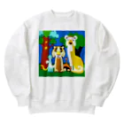 にゃんこショップのレインボーアニマル Heavyweight Crew Neck Sweatshirt