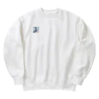 ロイ@イラストレーターHEXANFT販売美麗イラスト描きますの氷の妖精 Heavyweight Crew Neck Sweatshirt