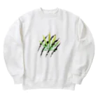 m4の葉っぱ３ Heavyweight Crew Neck Sweatshirt