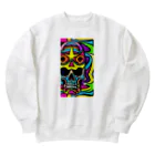 jack_and_beanのヘビーメタルでロックなスカル Heavyweight Crew Neck Sweatshirt