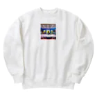 ヒロム現役自転車整備士の晩餐会 Heavyweight Crew Neck Sweatshirt