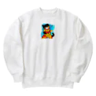 koneko_nekonekoのカンフー猫グッズ Heavyweight Crew Neck Sweatshirt