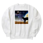 genki-cyatoの火星猫 Heavyweight Crew Neck Sweatshirt