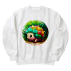 HariShainのHariShain - ハリネズミとカメのハイブリッド Heavyweight Crew Neck Sweatshirt