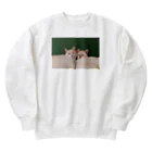 ぽんぽこのみせのぽんぽこ_ええとこの猫シリーズ① Heavyweight Crew Neck Sweatshirt