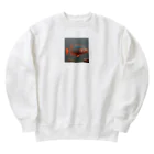 あにまるのへんなさかな2 Heavyweight Crew Neck Sweatshirt