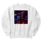 【抽象画】melty moon【フルイドアート】の層馬灯Ⅱ Heavyweight Crew Neck Sweatshirt