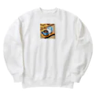 cunissaのドット絵コーヒーと電気ポット Heavyweight Crew Neck Sweatshirt