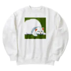 PixelArtMaestroの抹茶の魔法眠り Heavyweight Crew Neck Sweatshirt