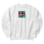 チワワ愛好家ショップのクッキー王国の謎☆チワワの異次元冒険 Heavyweight Crew Neck Sweatshirt