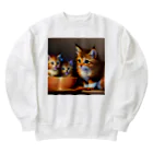 猫店の子猫の日常 Heavyweight Crew Neck Sweatshirt