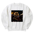 Gavi'sのメタルキャット オジー君　(ドラム) Heavyweight Crew Neck Sweatshirt