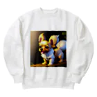 らーたんの可愛いチワワ Heavyweight Crew Neck Sweatshirt