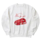 CalligraphyのNiku ga suki Heavyweight Crew Neck Sweatshirt