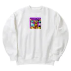 チワワ愛好家ショップのかぼちゃ大騒動！ハロウィン・チワワトリオの楽しいパーティー Heavyweight Crew Neck Sweatshirt