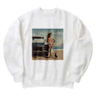 select shopの西海岸スタイル Heavyweight Crew Neck Sweatshirt