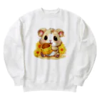 南国のあざらしのはむちゃん Heavyweight Crew Neck Sweatshirt