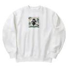 忍者の忍者のイラストグッズ Heavyweight Crew Neck Sweatshirt