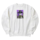 kazu_gの弁財天（切抜きロゴ/濃色グッズ用） Heavyweight Crew Neck Sweatshirt