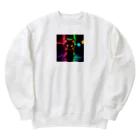 はなびのネオンのねこちゃん Heavyweight Crew Neck Sweatshirt