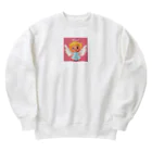 かわちい♡やさんのかわいい天使ちゃんグッズ Heavyweight Crew Neck Sweatshirt