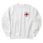 ウサギとカメとヒツジの狙われているハート Heavyweight Crew Neck Sweatshirt