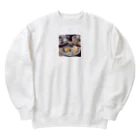 いらすとグッズの週末morning Heavyweight Crew Neck Sweatshirt